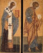 unknow artist Saint Peter and Saint Nicholas France oil painting reproduction